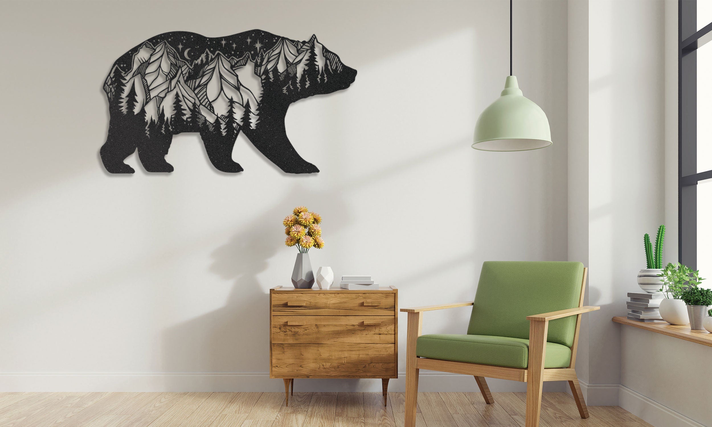 Bear Metal Wall Art