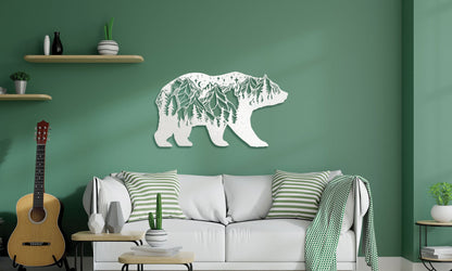 Bear Metal Wall Art