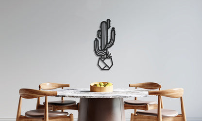 Metal Cactus Wall Art