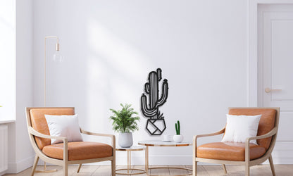 Metal Cactus Wall Art