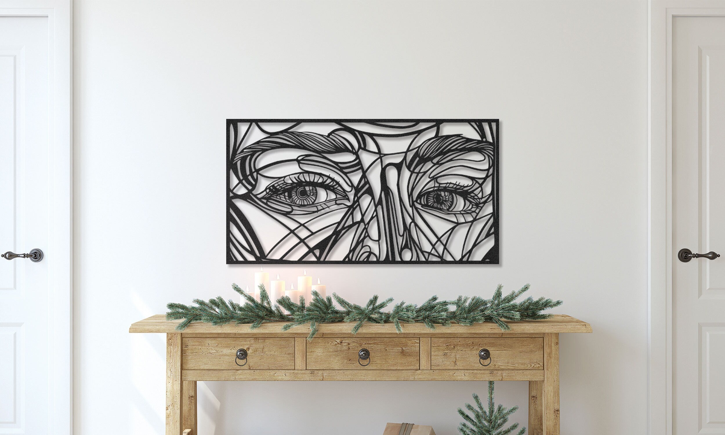 Woman Eyes Metal Wall Art