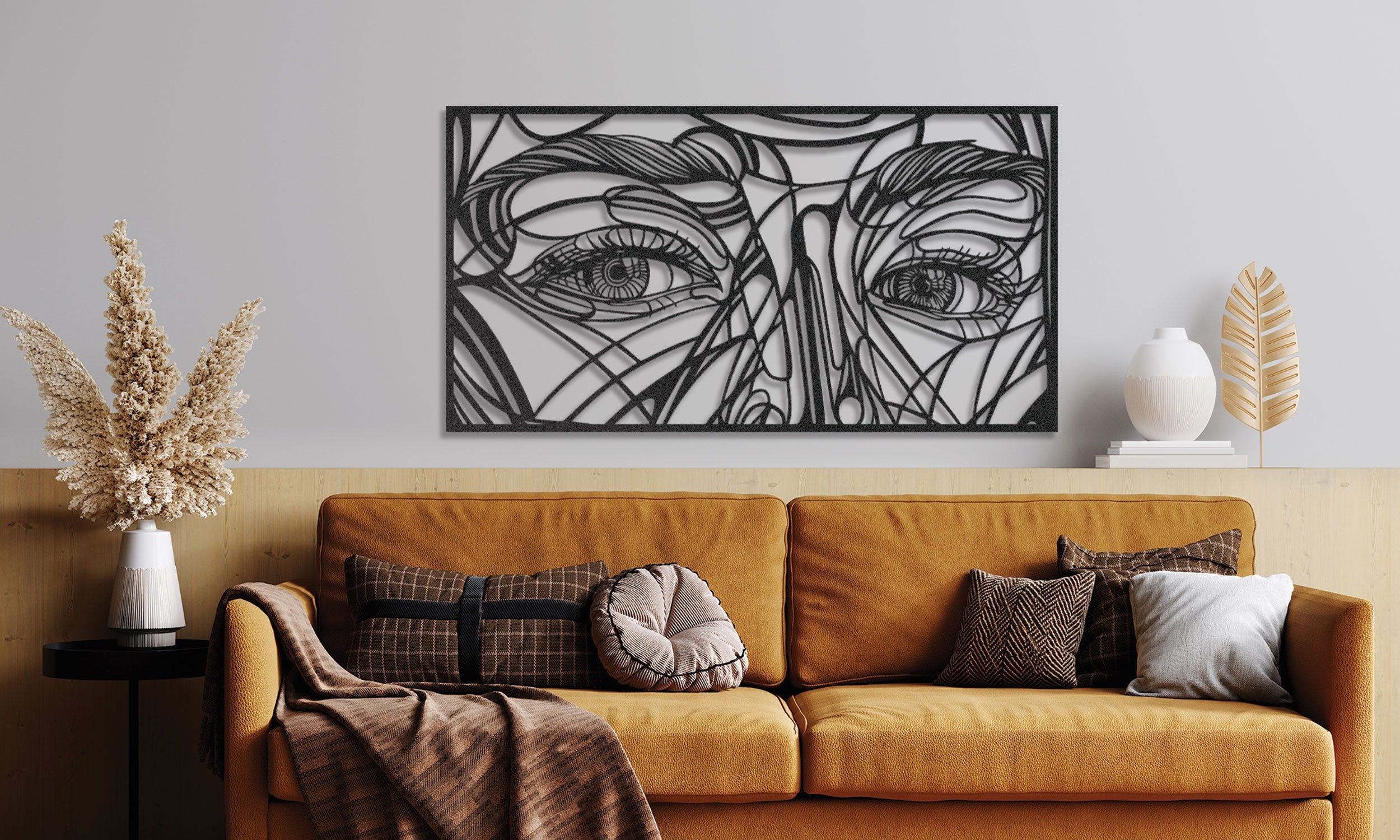 Woman Eyes Metal Wall Art