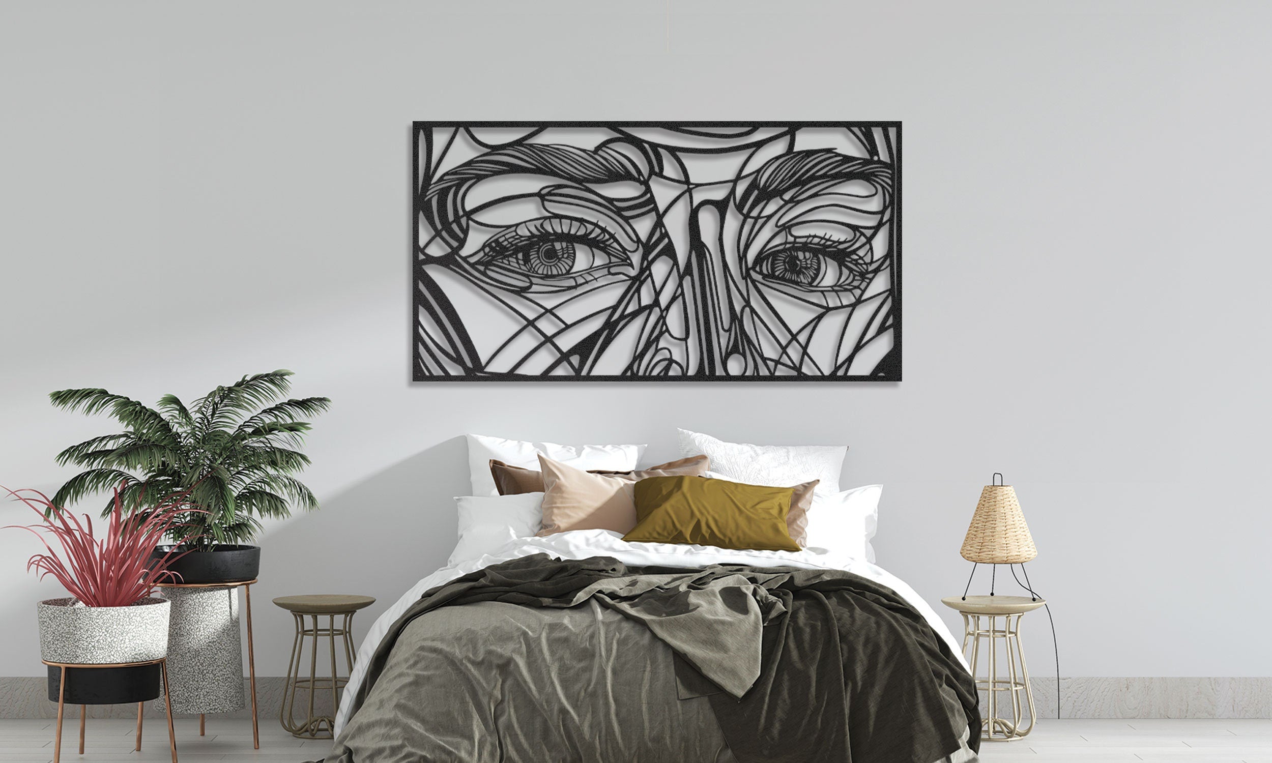 Woman Eyes Metal Wall Art