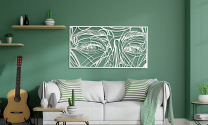 Woman Eyes Metal Wall Art