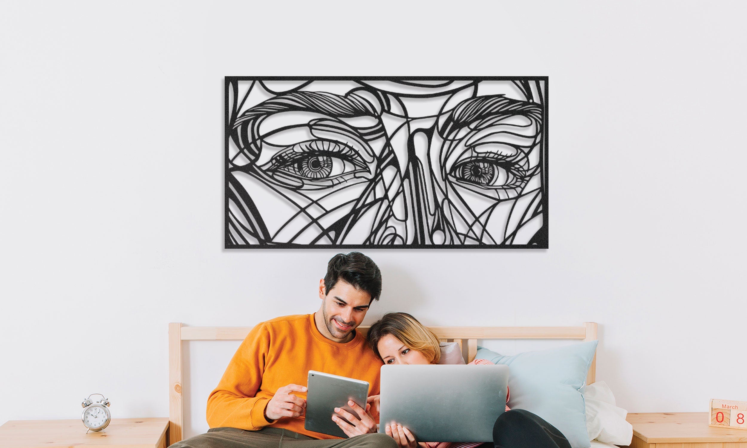 Woman Eyes Metal Wall Art