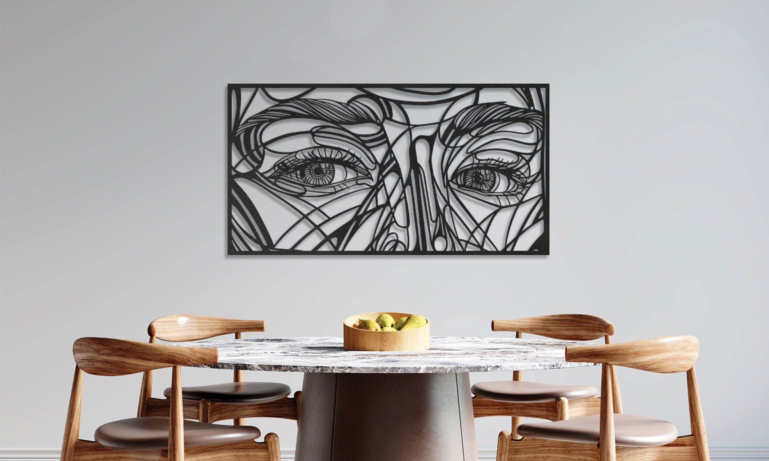 Woman Eyes Metal Wall Art