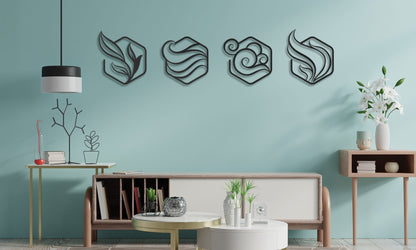 Four Elements Metal Wall Art