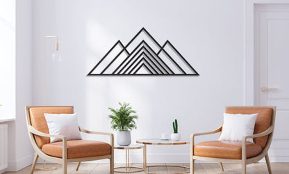 Mountain Wall Art Metal