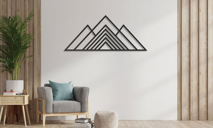 Mountain Wall Art Metal