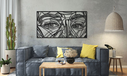 Woman Eyes Metal Wall Art